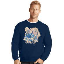 Load image into Gallery viewer, Shirts Crewneck Sweater, Unisex / Small / Navy Wild Heroes