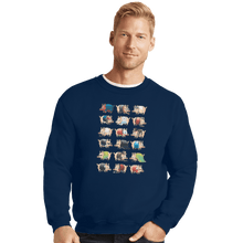 Load image into Gallery viewer, Shirts Crewneck Sweater, Unisex / Small / Navy Pig Movies