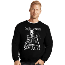 Load image into Gallery viewer, Last_Chance_Shirts Crewneck Sweater, Unisex / Small / Black Stay Alive