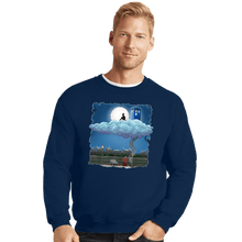 Load image into Gallery viewer, Shirts Crewneck Sweater, Unisex / Small / Navy Above The Clouds