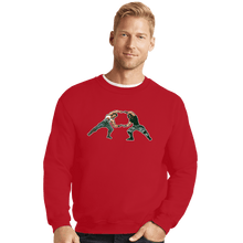 Load image into Gallery viewer, Shirts Crewneck Sweater, Unisex / Small / Red 80s Fusion