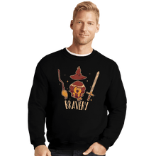 Load image into Gallery viewer, Shirts Crewneck Sweater, Unisex / Small / Black Bravery