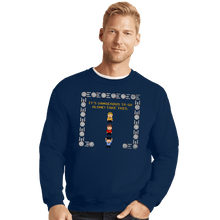 Load image into Gallery viewer, Secret_Shirts Crewneck Sweater, Unisex / Small / Navy Redshirt Zelda!