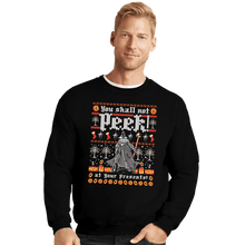Load image into Gallery viewer, Secret_Shirts Crewneck Sweater, Unisex / Small / Black You Shall Not Peak