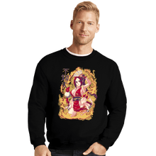 Load image into Gallery viewer, Shirts Crewneck Sweater, Unisex / Small / Black Fire Ninja Mai