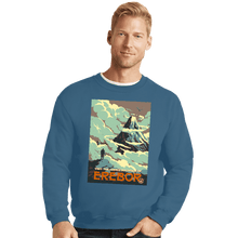 Load image into Gallery viewer, Shirts Crewneck Sweater, Unisex / Small / Indigo Blue Visit Erebor