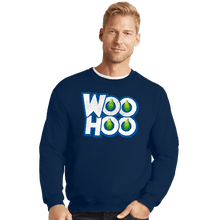 Load image into Gallery viewer, Secret_Shirts Crewneck Sweater, Unisex / Small / Navy Woohoo