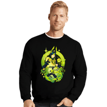 Load image into Gallery viewer, Shirts Crewneck Sweater, Unisex / Small / Black Verdant Strider Tighnari