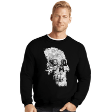 Load image into Gallery viewer, Shirts Crewneck Sweater, Unisex / Small / Black Horror Skull