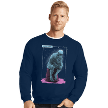 Load image into Gallery viewer, Shirts Crewneck Sweater, Unisex / Small / Navy Blue Thinker