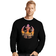 Load image into Gallery viewer, Shirts Crewneck Sweater, Unisex / Small / Black Rebellion Sunset