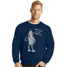 Load image into Gallery viewer, Shirts Crewneck Sweater, Unisex / Small / Navy Disappointed
