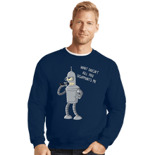 Load image into Gallery viewer, Shirts Crewneck Sweater, Unisex / Small / Navy Disappointed