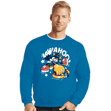 Load image into Gallery viewer, Secret_Shirts Crewneck Sweater, Unisex / Small / Sapphire Wahoo!