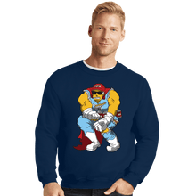 Load image into Gallery viewer, Daily_Deal_Shirts Crewneck Sweater, Unisex / Small / Navy Duff Knight