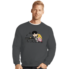 Load image into Gallery viewer, Shirts Crewneck Sweater, Unisex / Small / Charcoal Queenuts