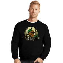 Load image into Gallery viewer, Shirts Crewneck Sweater, Unisex / Small / Black Chef's Knife