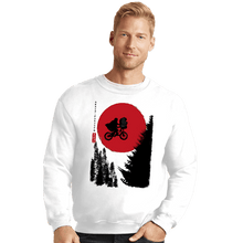 Load image into Gallery viewer, Daily_Deal_Shirts Crewneck Sweater, Unisex / Small / White The Extra-Terrestrial in Japan