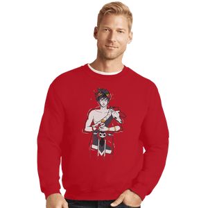 Shirts Crewneck Sweater, Unisex / Small / Red Pool Of Styx