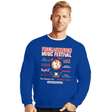 Load image into Gallery viewer, Daily_Deal_Shirts Crewneck Sweater, Unisex / Small / Royal Blue Procrastination Festival