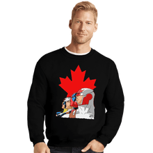 Load image into Gallery viewer, Shirts Crewneck Sweater, Unisex / Small / Black Captain Canuck And Team Canada
