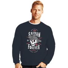 Load image into Gallery viewer, Shirts Crewneck Sweater, Unisex / Small / Dark Heather Saiyan Forever