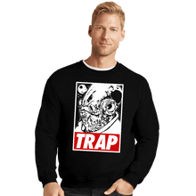 Load image into Gallery viewer, Shirts Crewneck Sweater, Unisex / Small / Black Trap