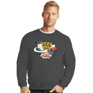 Shirts Crewneck Sweater, Unisex / Small / Charcoal Beer Day