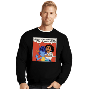 Daily_Deal_Shirts Crewneck Sweater, Unisex / Small / Black Silenzio Slap