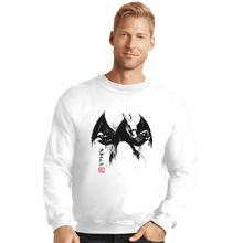 Load image into Gallery viewer, Shirts Crewneck Sweater, Unisex / Small / White Char Ink