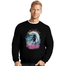 Load image into Gallery viewer, Shirts Crewneck Sweater, Unisex / Small / Black Moon Storm