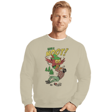 Load image into Gallery viewer, Secret_Shirts Crewneck Sweater, Unisex / Small / Sand Give A Hoot