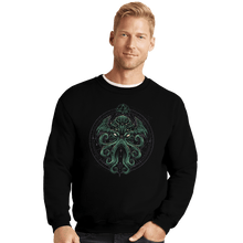 Load image into Gallery viewer, Shirts Crewneck Sweater, Unisex / Small / Black Great Cthulhu