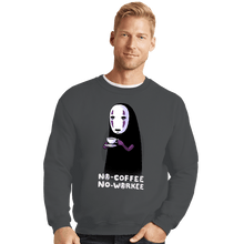 Load image into Gallery viewer, Daily_Deal_Shirts Crewneck Sweater, Unisex / Small / Charcoal No Face No Coffee