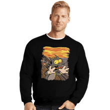 Load image into Gallery viewer, Shirts Crewneck Sweater, Unisex / Small / Black Scratchy's Scream