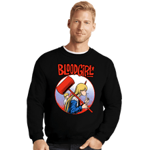 Load image into Gallery viewer, Daily_Deal_Shirts Crewneck Sweater, Unisex / Small / Black Blood Girl
