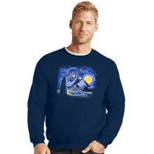 Load image into Gallery viewer, Daily_Deal_Shirts Crewneck Sweater, Unisex / Small / Navy Starry Night