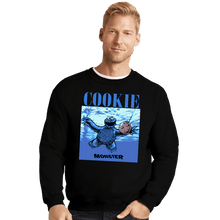 Load image into Gallery viewer, Daily_Deal_Shirts Crewneck Sweater, Unisex / Small / Black Never Cookie