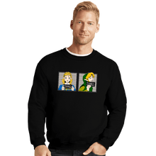 Load image into Gallery viewer, Shirts Crewneck Sweater, Unisex / Small / Black Arrested In Hyrule