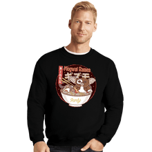 Load image into Gallery viewer, Shirts Crewneck Sweater, Unisex / Small / Black Mogwai Night Ramen
