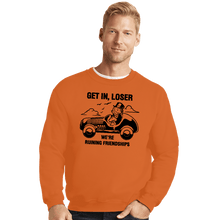 Load image into Gallery viewer, Secret_Shirts Crewneck Sweater, Unisex / Small / Red Uncle Pennybags