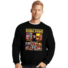 Load image into Gallery viewer, Shirts Crewneck Sweater, Unisex / Small / Black Double Damme