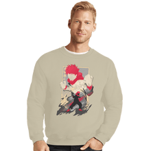 Load image into Gallery viewer, Shirts Crewneck Sweater, Unisex / Small / Sand The Tiger Of West Junior High