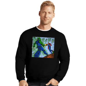 Shirts Crewneck Sweater, Unisex / Small / Black It's Luigi Time