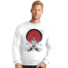 Load image into Gallery viewer, Shirts Crewneck Sweater, Unisex / Small / White Dhalsim Zen