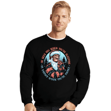Load image into Gallery viewer, Daily_Deal_Shirts Crewneck Sweater, Unisex / Small / Black Nightmare Santa