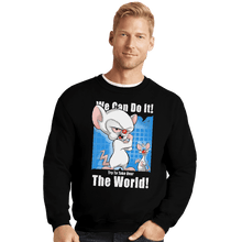 Load image into Gallery viewer, Shirts Crewneck Sweater, Unisex / Small / Black Conquer The World