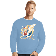 Load image into Gallery viewer, Daily_Deal_Shirts Crewneck Sweater, Unisex / Small / Powder Blue Sailor Bird
