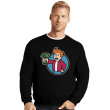 Load image into Gallery viewer, Shirts Crewneck Sweater, Unisex / Small / Black Future Meme Boy