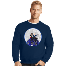 Load image into Gallery viewer, Shirts Crewneck Sweater, Unisex / Small / Navy Clara And The Doctor
